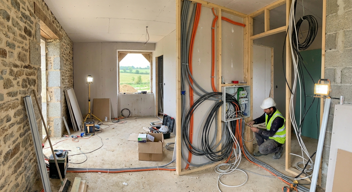Installation électrique maison neuve